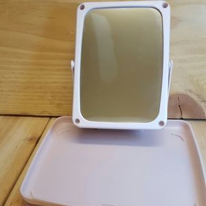 MARY KAY PINK TRAVEL MIRROR MAKE UP TRAY